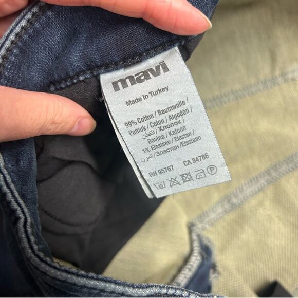 Mavi Athletic Denim Blue Jean Pants Zach Straight Leg Men Size 35 Made in Turkey - Picture 8 of 9